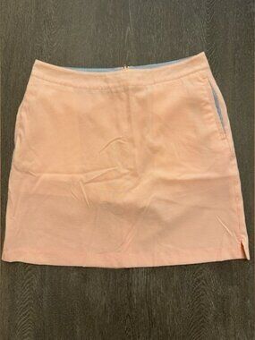 NWOT GREG NORMAN ORANGE AND BLUE SEERSUCKER SKORT - Size 4 SKU:228